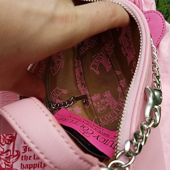*sold* Juicy Couture pink logo baguette handbag - Picture 6 of 9